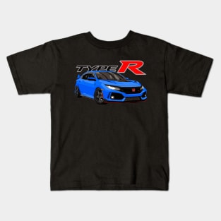 Civic Type R Boost Blue Kids T-Shirt